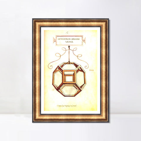 INVIN ART Framed Canvas Art Giclee Print Series#046 by Leonardo da Vinci Wall Art Living Room Home Office Decorations