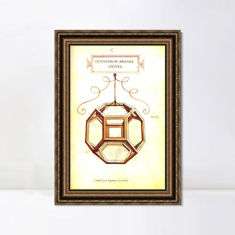 INVIN ART Framed Canvas Art Giclee Print Series#046 by Leonardo da Vinci Wall Art Living Room Home Office Decorations