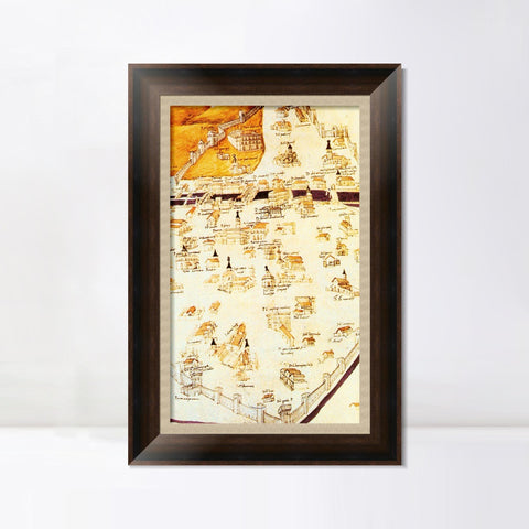 INVIN ART Framed Canvas Art Giclee Print Series#047 by Leonardo da Vinci Wall Art Living Room Home Office Decorations
