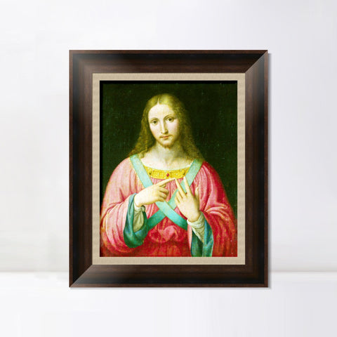 INVIN ART Framed Canvas Art Giclee Print Series#052 by Leonardo da Vinci Wall Art Living Room Home Office Decorations