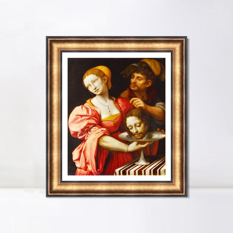 INVIN ART Framed Canvas Art Giclee Print Series#053 by Leonardo da Vinci Wall Art Living Room Home Office Decorations