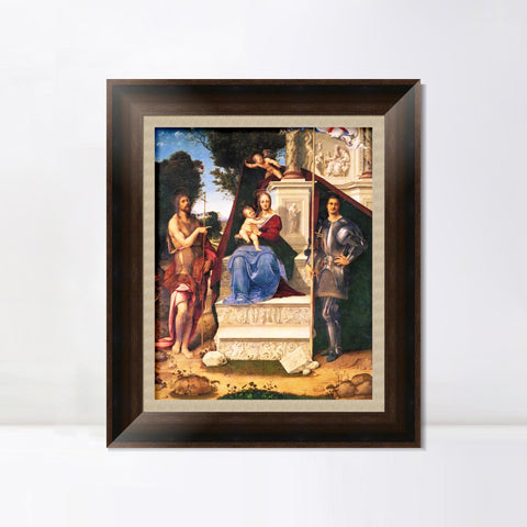INVIN ART Framed Canvas Art Giclee Print Series#054 by Leonardo da Vinci Wall Art Living Room Home Office Decorations