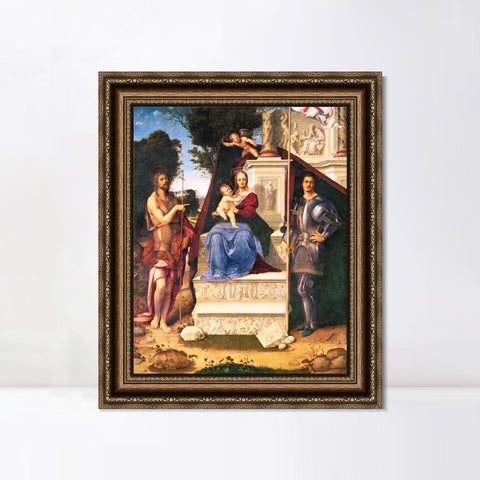 INVIN ART Framed Canvas Art Giclee Print Series#054 by Leonardo da Vinci Wall Art Living Room Home Office Decorations