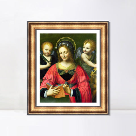 INVIN ART Framed Canvas Art Giclee Print Series#055 by Leonardo da Vinci Wall Art Living Room Home Office Decorations