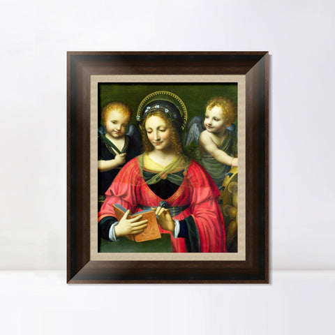 INVIN ART Framed Canvas Art Giclee Print Series#055 by Leonardo da Vinci Wall Art Living Room Home Office Decorations