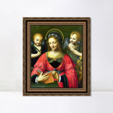 INVIN ART Framed Canvas Art Giclee Print Series#055 by Leonardo da Vinci Wall Art Living Room Home Office Decorations