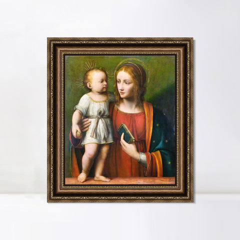 INVIN ART Framed Canvas Art Giclee Print Series#056 by Leonardo da Vinci Wall Art Living Room Home Office Decorations