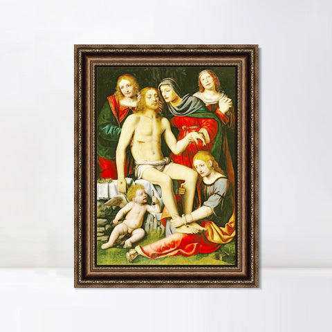 INVIN ART Framed Canvas Art Giclee Print Series#058 by Leonardo da Vinci Wall Art Living Room Home Office Decorations
