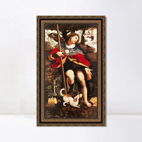 INVIN ART Framed Canvas Art Giclee Print Series#060 by Leonardo da Vinci Wall Art Living Room Home Office Decorations
