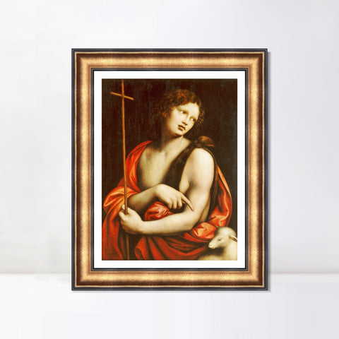 INVIN ART Framed Canvas Art Giclee Print Series#061 by Leonardo da Vinci Wall Art Living Room Home Office Decorations