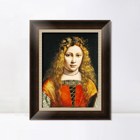 INVIN ART Framed Canvas Art Giclee Print Series#062 by Leonardo da Vinci Wall Art Living Room Home Office Decorations