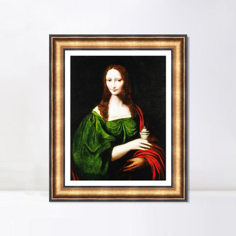INVIN ART Framed Canvas Art Giclee Print Series#066 by Leonardo da Vinci Wall Art Living Room Home Office Decorations