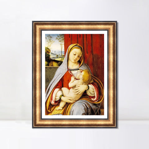 INVIN ART Framed Canvas Art Giclee Print Series#067 by Leonardo da Vinci Wall Art Living Room Home Office Decorations