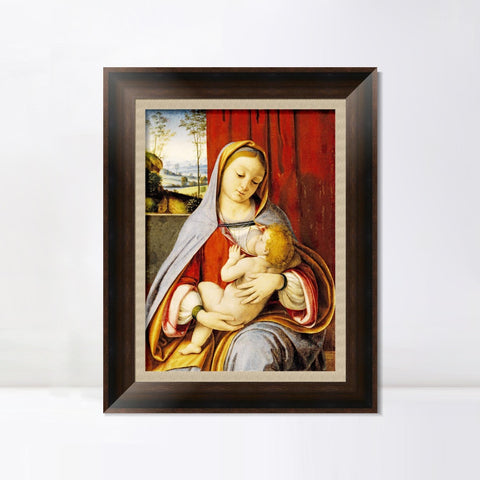 INVIN ART Framed Canvas Art Giclee Print Series#067 by Leonardo da Vinci Wall Art Living Room Home Office Decorations