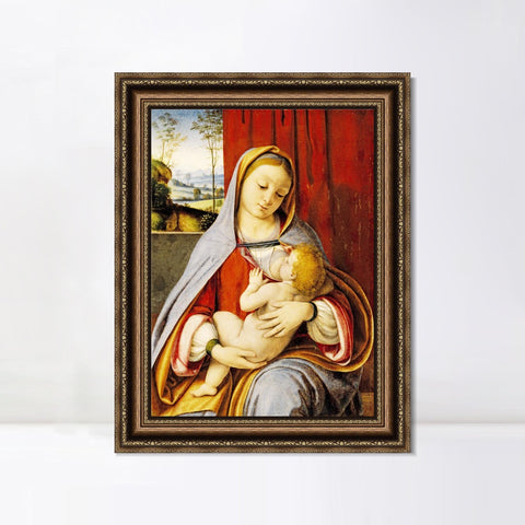 INVIN ART Framed Canvas Art Giclee Print Series#067 by Leonardo da Vinci Wall Art Living Room Home Office Decorations