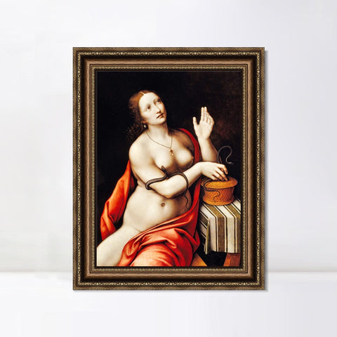 INVIN ART Framed Canvas Art Giclee Print Series#068 by Leonardo da Vinci Wall Art Living Room Home Office Decorations