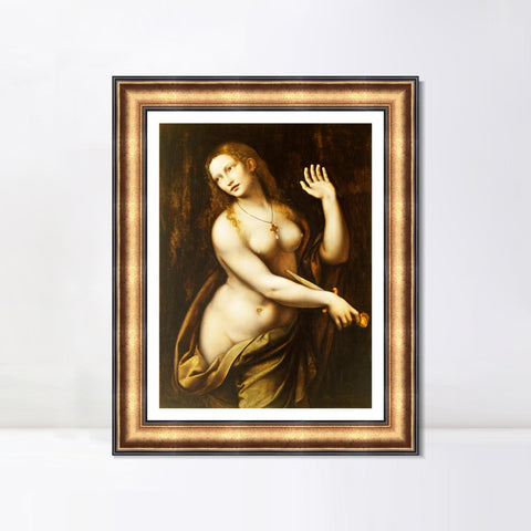 INVIN ART Framed Canvas Art Giclee Print Series#069 by Leonardo da Vinci Wall Art Living Room Home Office Decorations