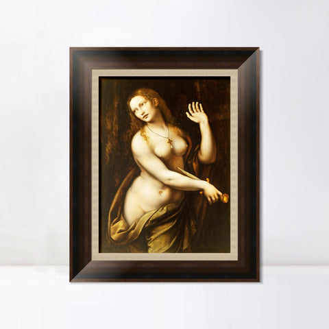 INVIN ART Framed Canvas Art Giclee Print Series#069 by Leonardo da Vinci Wall Art Living Room Home Office Decorations