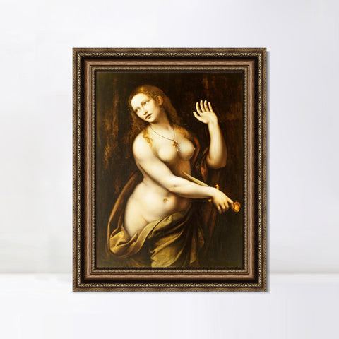 INVIN ART Framed Canvas Art Giclee Print Series#069 by Leonardo da Vinci Wall Art Living Room Home Office Decorations