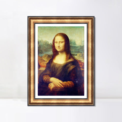 INVIN ART Framed Canvas Art Giclee Print Series#070 by Leonardo da Vinci Wall Art Living Room Home Office Decorations