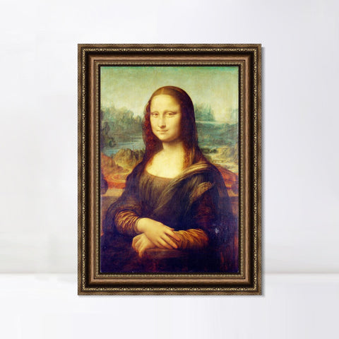 INVIN ART Framed Canvas Art Giclee Print Series#070 by Leonardo da Vinci Wall Art Living Room Home Office Decorations