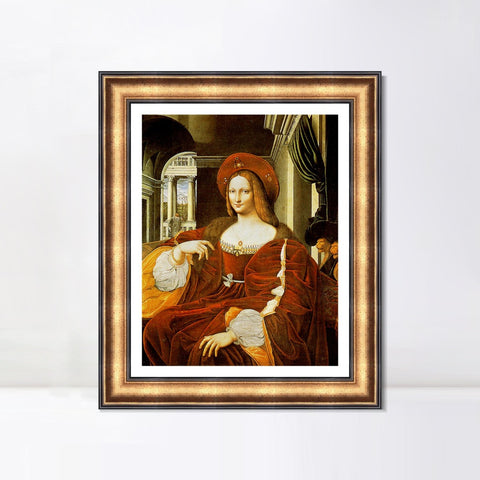 INVIN ART Framed Canvas Art Giclee Print Series#072 by Leonardo da Vinci Wall Art Living Room Home Office Decorations