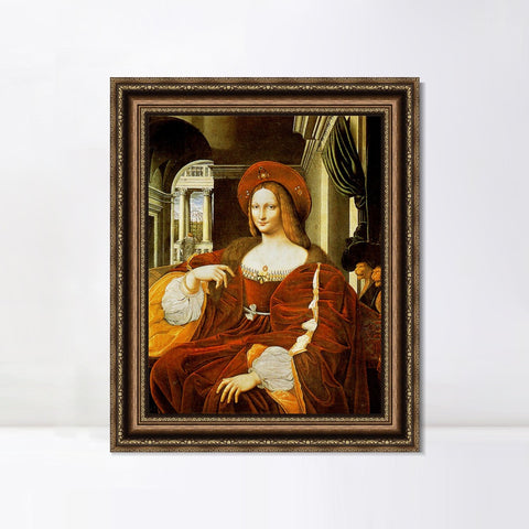 INVIN ART Framed Canvas Art Giclee Print Series#072 by Leonardo da Vinci Wall Art Living Room Home Office Decorations