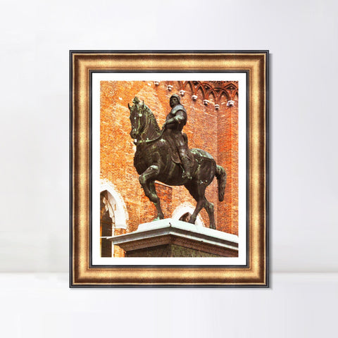 INVIN ART Framed Canvas Art Giclee Print Series#076 by Leonardo da Vinci Wall Art Living Room Home Office Decorations