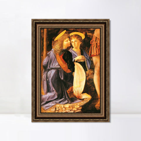 INVIN ART Framed Canvas Art Giclee Print Series#079 by Leonardo da Vinci Wall Art Living Room Home Office Decorations