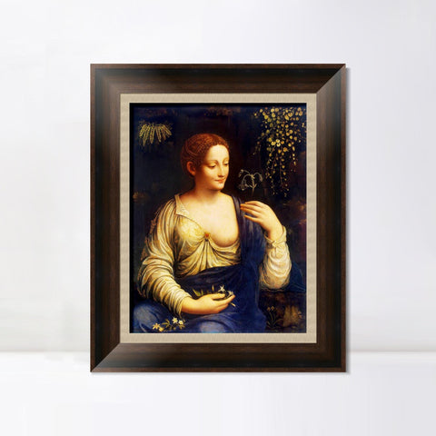 INVIN ART Framed Canvas Art Giclee Print Series#080 by Leonardo da Vinci Wall Art Living Room Home Office Decorations