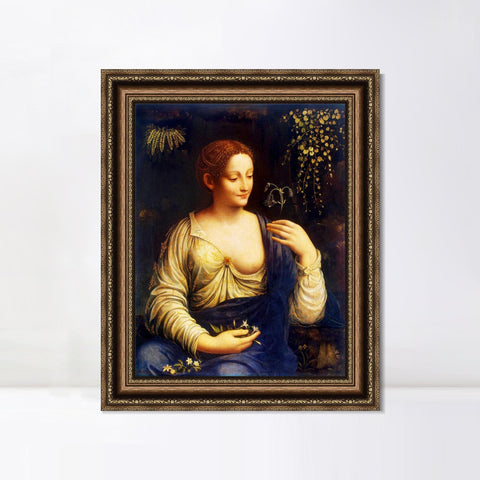 INVIN ART Framed Canvas Art Giclee Print Series#080 by Leonardo da Vinci Wall Art Living Room Home Office Decorations