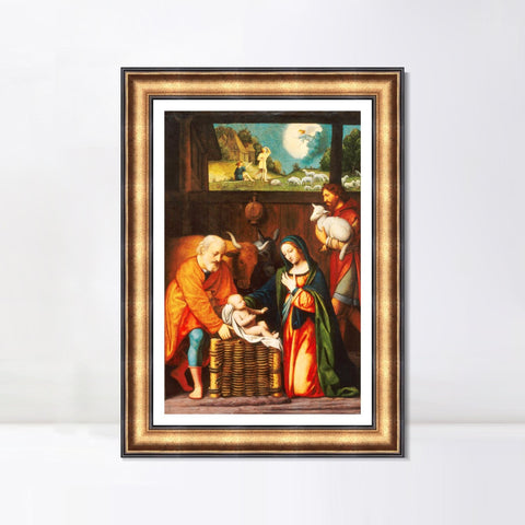 INVIN ART Framed Canvas Art Giclee Print Series#082 by Leonardo da Vinci Wall Art Living Room Home Office Decorations