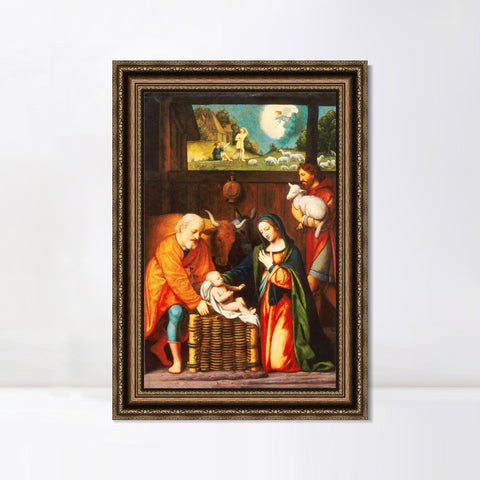 INVIN ART Framed Canvas Art Giclee Print Series#082 by Leonardo da Vinci Wall Art Living Room Home Office Decorations