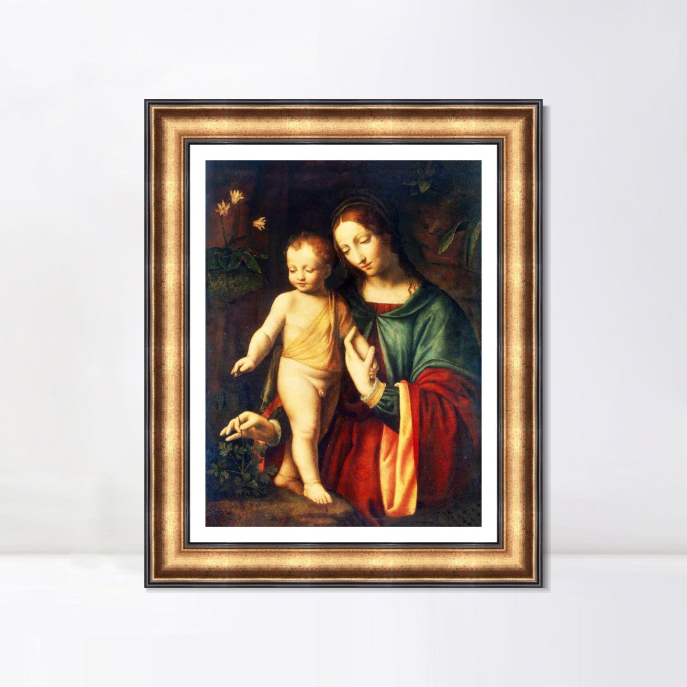 INVIN ART Framed Canvas Art Giclee Print Series#083 by Leonardo da Vinci Wall Art Living Room Home Office Decorations