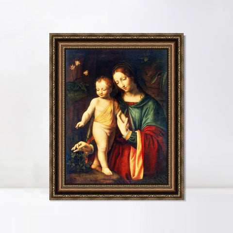 INVIN ART Framed Canvas Art Giclee Print Series#083 by Leonardo da Vinci Wall Art Living Room Home Office Decorations
