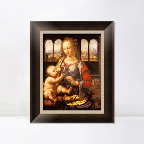 INVIN ART Framed Canvas Art Giclee Print Series#084 by Leonardo da Vinci Wall Art Living Room Home Office Decorations