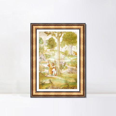 INVIN ART Framed Canvas Art Giclee Print Series#086 by Leonardo da Vinci Wall Art Living Room Home Office Decorations