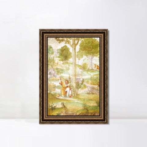 INVIN ART Framed Canvas Art Giclee Print Series#086 by Leonardo da Vinci Wall Art Living Room Home Office Decorations