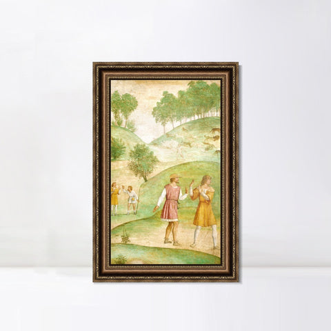 INVIN ART Framed Canvas Art Giclee Print Series#087 by Leonardo da Vinci Wall Art Living Room Home Office Decorations