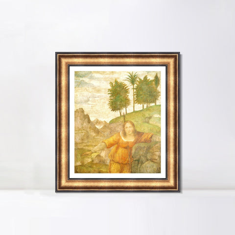 INVIN ART Framed Canvas Art Giclee Print Series#089 by Leonardo da Vinci Wall Art Living Room Home Office Decorations