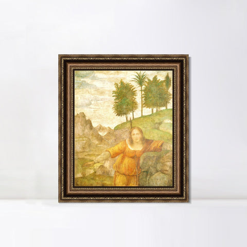 INVIN ART Framed Canvas Art Giclee Print Series#089 by Leonardo da Vinci Wall Art Living Room Home Office Decorations