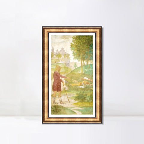 INVIN ART Framed Canvas Art Giclee Print Series#090 by Leonardo da Vinci Wall Art Living Room Home Office Decorations