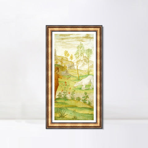 INVIN ART Framed Canvas Art Giclee Print Series#092 by Leonardo da Vinci Wall Art Living Room Home Office Decorations