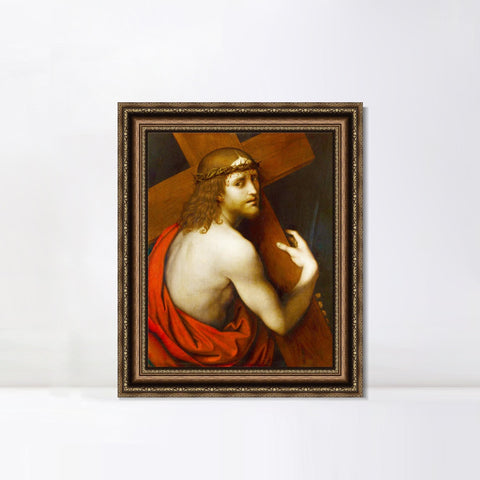 INVIN ART Framed Canvas Art Giclee Print Series#095 by Leonardo da Vinci Wall Art Living Room Home Office Decorations