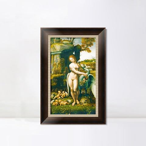 INVIN ART Framed Canvas Art Giclee Print Series#096 by Leonardo da Vinci Wall Art Living Room Home Office Decorations