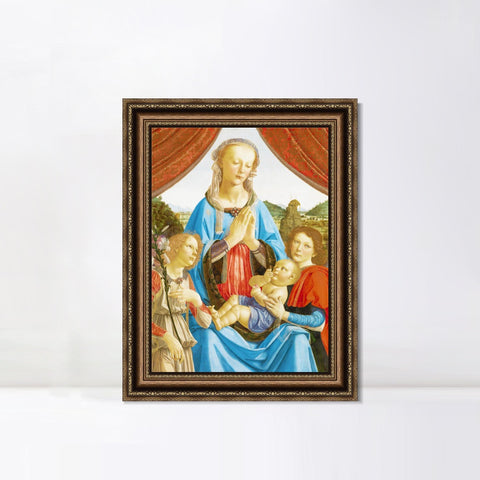 INVIN ART Framed Canvas Art Giclee Print Series#098 by Leonardo da Vinci Wall Art Living Room Home Office Decorations