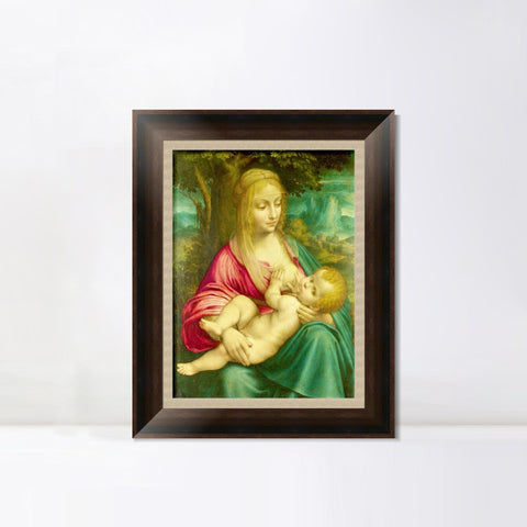 INVIN ART Framed Canvas Art Giclee Print Series#099 by Leonardo da Vinci Wall Art Living Room Home Office Decorations