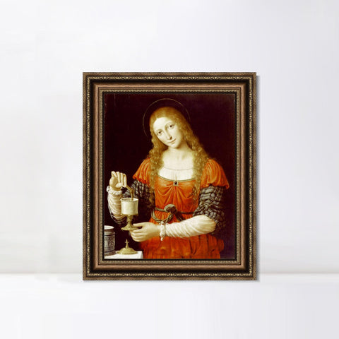 INVIN ART Framed Canvas Art Giclee Print Series#101 by Leonardo da Vinci Wall Art Living Room Home Office Decorations
