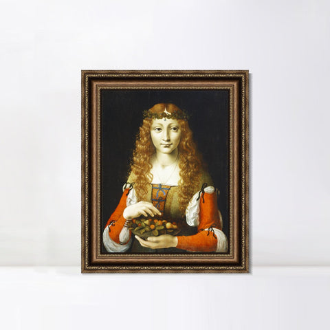 INVIN ART Framed Canvas Art Giclee Print Series#102 by Leonardo da Vinci Wall Art Living Room Home Office Decorations