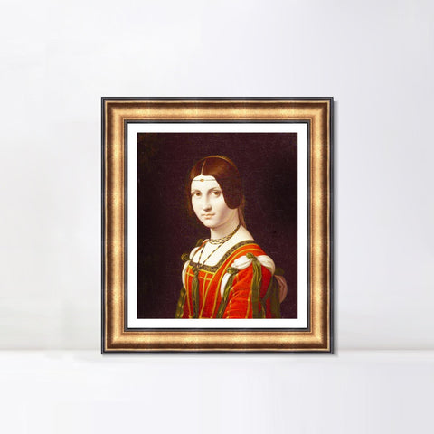 INVIN ART Framed Canvas Art Giclee Print Series#103 by Leonardo da Vinci Wall Art Living Room Home Office Decorations